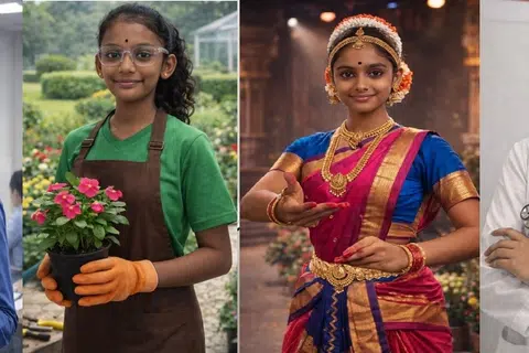தங்கள் லட்சியம் குறித்துப் பகிர்ந்த தொடக்கநிலை 3ல் பயிலும் பீக்கன் தொடக்கப்பள்ளி மாணவர்கள்.