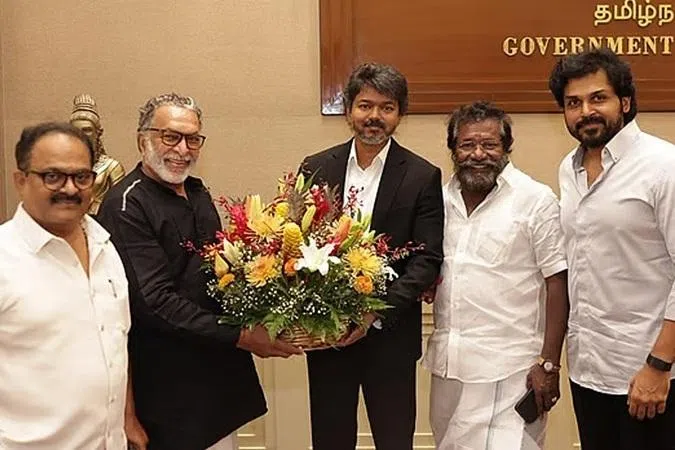 முதல்வர் விஜய்யைச் சந்தித்த நடிகர் சங்க நிர்வாகிகள்