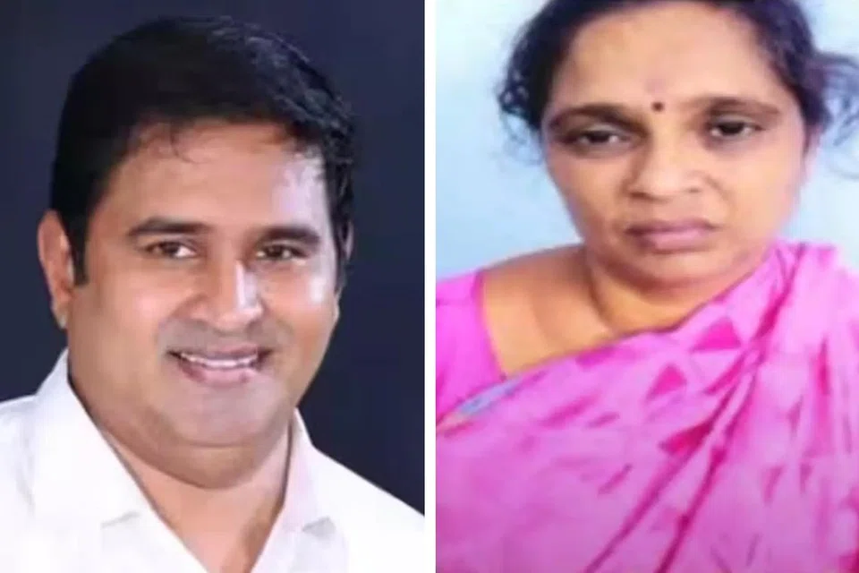ஆம்ஸ்ட்ராங் (இடது) கொலை வழக்கில் கைது செய்யப்பட்ட அதிமுக பிரமுகர் மலர்க்கொடி (வலது).