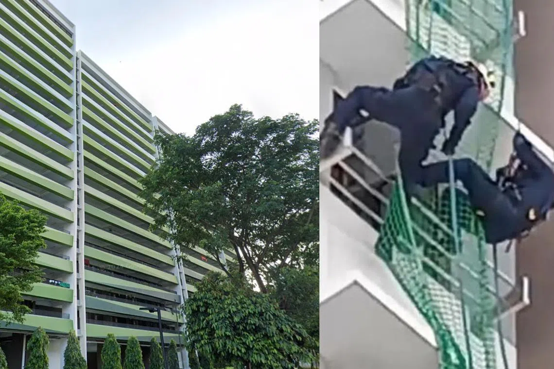 13வது மாடி வீட்டிலிருந்து குதிக்கப்போவதாக மிரட்டிய முதியவர் கைது