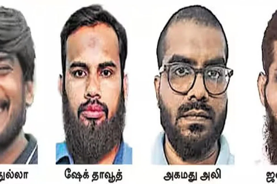 (இடமிருந்து) ராஜா அப்துல்லா, ஷேக் தாவுத், அகமது அலி, ஜவஹர் சாதிக்.