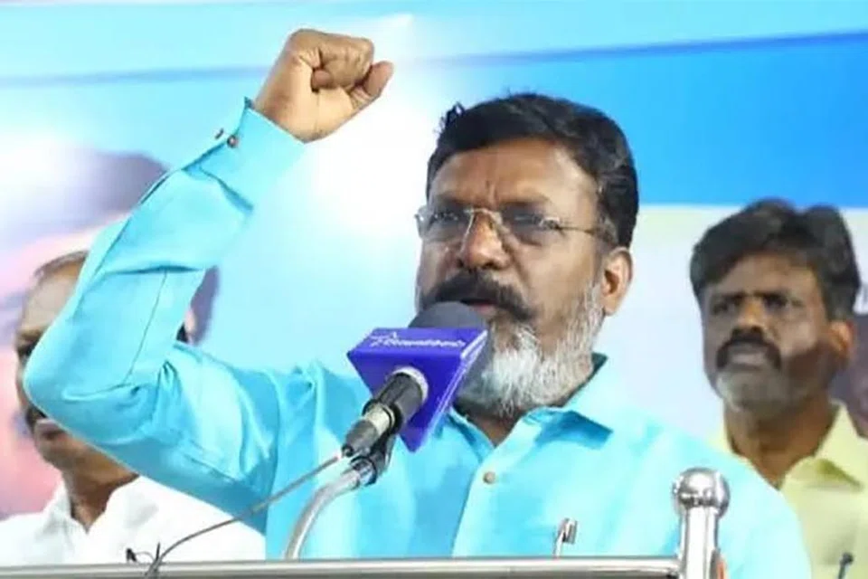 விடுதலைச் சிறுத்தைகள் கட்சித் தலைவர் தொல்.திருமாவளவன்.