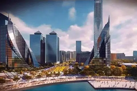 ‘உலகளாவிய நகரம்’ மாதிரி வரைபடம்.