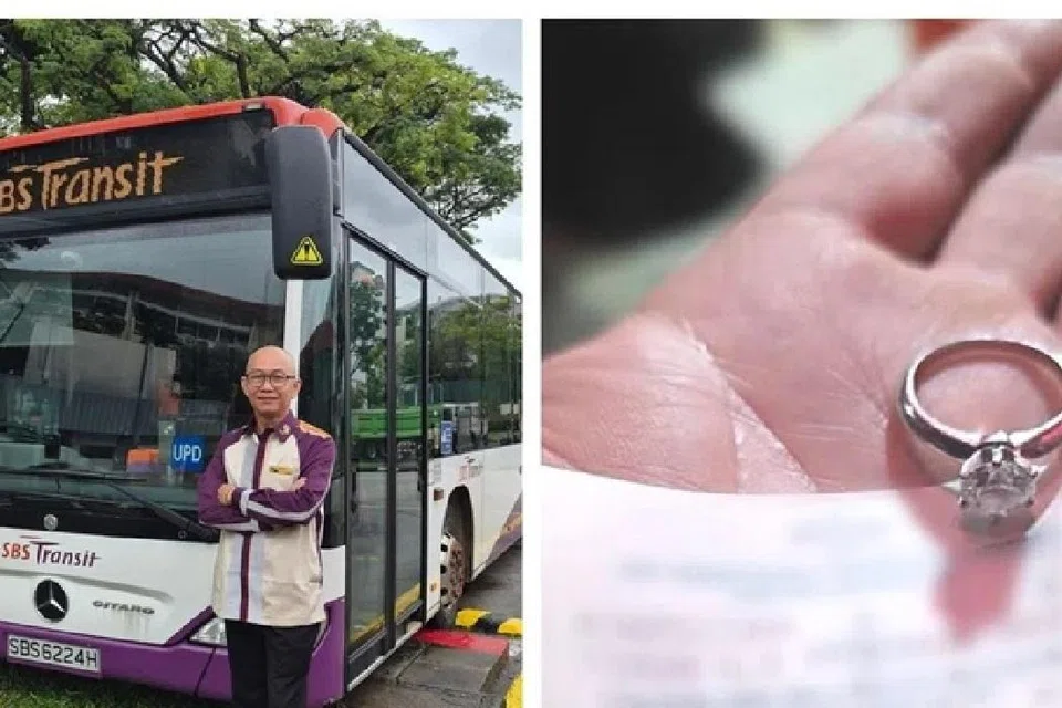 பேருந்தில் கண்டெடுத்த விலை உயர்ந்த வைர மோதிரத்தை அதன் உரிமையாளரிடம் ஒப்படைத்த பேருந்து ஓட்டுநர் திரு டியோ லாய் ஹுவாட்டுக்கு உரிய அங்கீகாரம் வழங்கப்படும் என்று எஸ்பிஎஸ் டிரான்சிட் நிறுவனம் தெரிவித்தது.