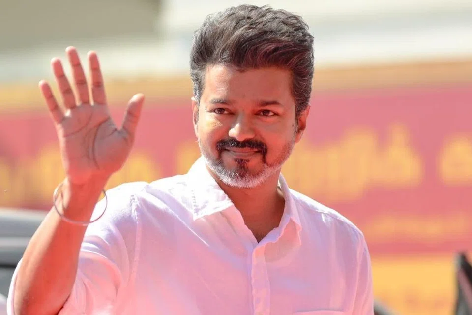 தமிழக வெற்றிக் கழகத்தின் தலைவரும் நிறுவனருமான நடிகர் விஜய்.