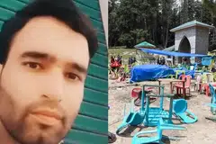 பயங்கரவாதிகளால் சுட்டுக்கொல்லப்பட்ட குதிரை சவாரி தொழிலாளி சையது அடில் ஹூசைன் ஷா (இடது).