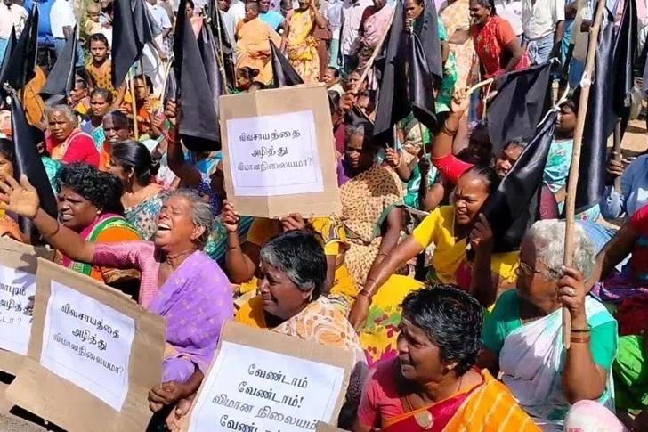 விமான நிலையத் திட்டத்தைக் கைவிட விஜய்க்கு பரந்தூர் மக்கள் கோரிக்கை