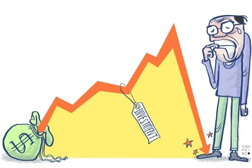 கடன் வாங்கி முதலீடு செய்தவருக்கு பேரிழப்பு