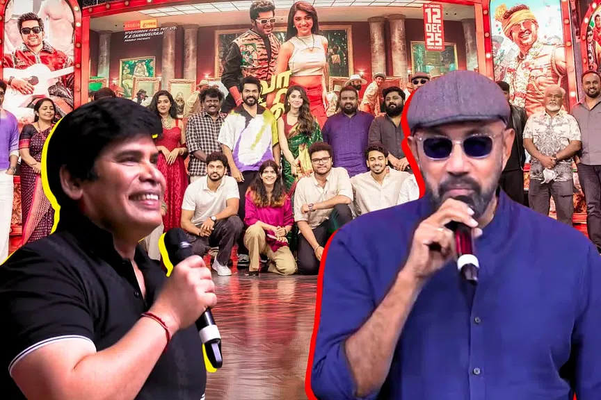 “நான் தான் உண்மையான எம்.ஜி.ஆர். ரசிகன்!” - மேடையில் ஆனந்தராஜை வறுத்தெடுத்த சத்யராஜ்!