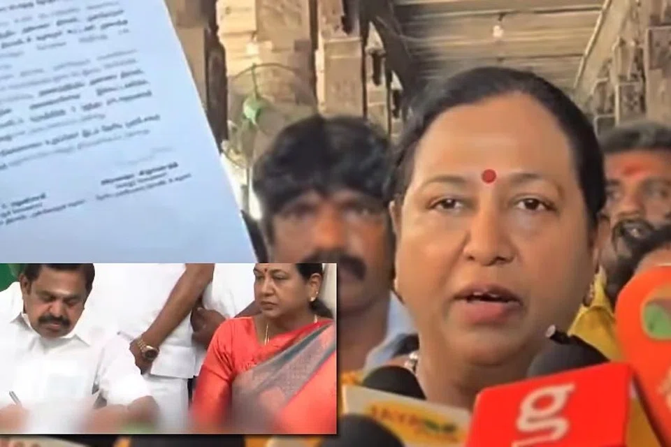 திருவண்ணாமலை அண்ணாமலையார் கோவிலில் வைத்து செய்தியாளர்களைச் சந்தித்த பிரேமலதா, 2024 மக்களவைத் தேர்தலின்போது போடப்பட்ட தொகுதிப் பங்கீட்டு ஒப்பந்தத்தை வெளியிட்டார்.