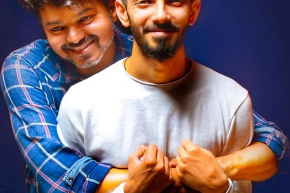 விஜய், அனிருத்.