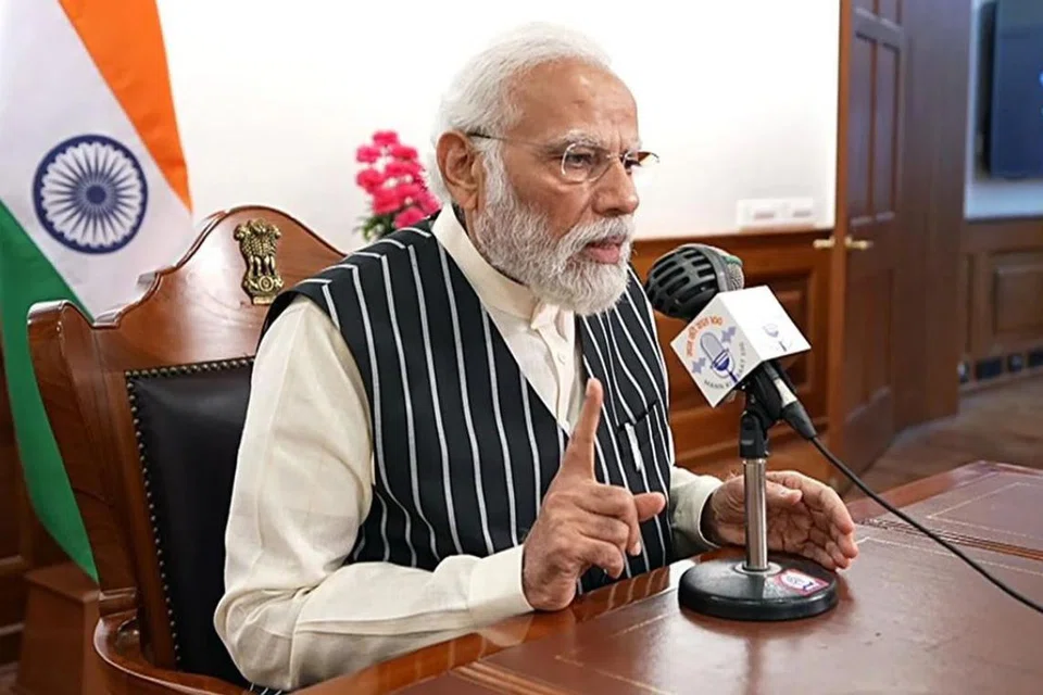 ‘மன் கி பாத்’ நிகழ்ச்சியில் பேசும் பிரதமர் மோடி.