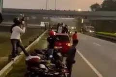 சம்பவம் பதிவான காணொளியில் இடம்பெறும் காட்சி.