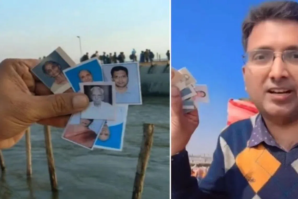 பக்தர்களின் புகைப்படத்தை புனித நீராட்ட ரூ.1,100 கட்டணம் 