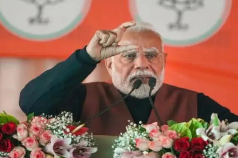 ஞாயிற்றுக்கிழமை டெல்லியில் நடைபெற்ற பொதுக்கூட்டத்தில் பேசிய பிரதமர் மோடி.