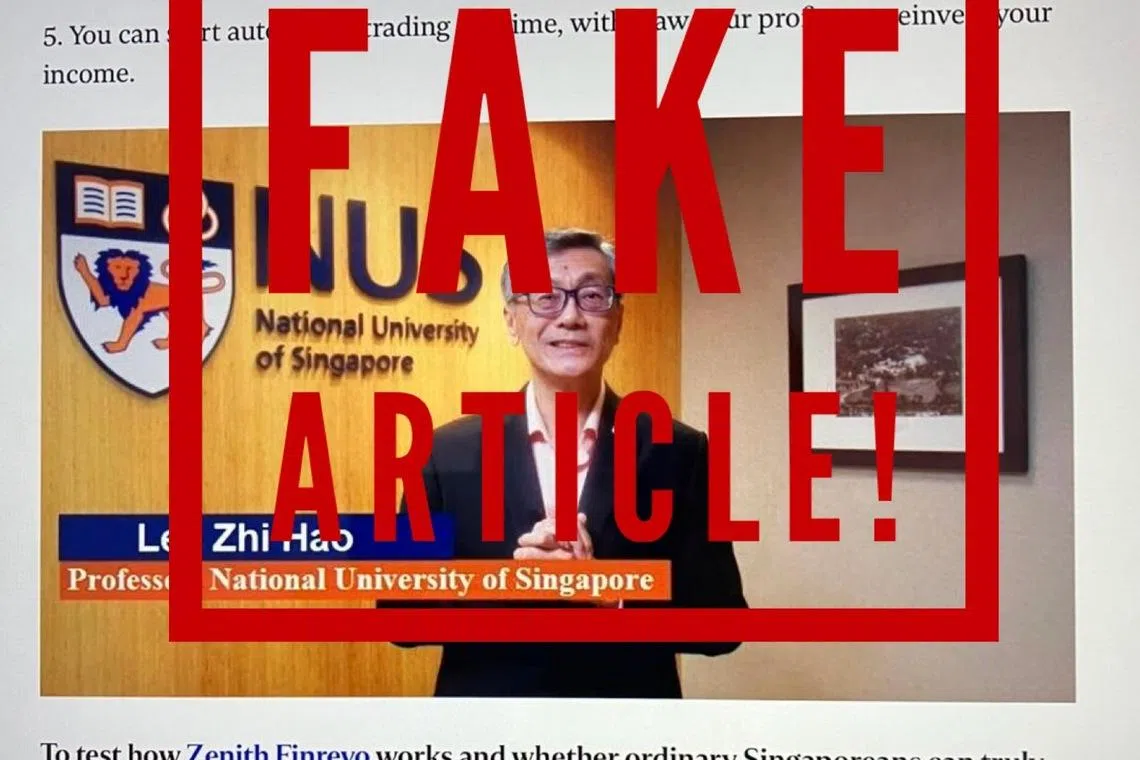 என்யூஎஸ் தலைவரின் படத்தைக் கொண்டு வலம் வரும் மோசடி 