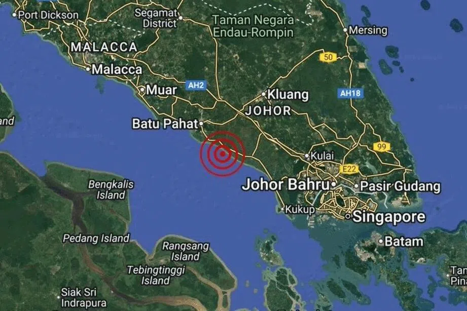 பத்து பகாட்டை ஒட்டிய கடற்பகுதியில் நிலநடுக்கம்