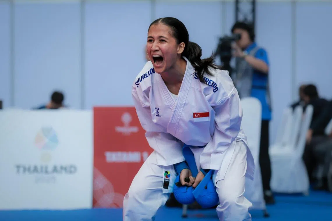 1993க்குப் பிறகு சிங்கப்பூரின் முதல் கராத்தே தங்கத்தை வென்ற மரிசா ஹஃபீசன்