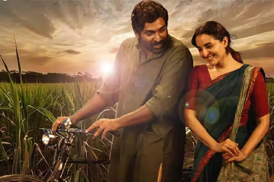 விடுதலை 2 படத்தில் விஜய் சேதுபதி, மஞ்சு வாரியர்.