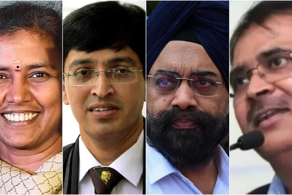 இடமிருந்து வலம்: அமுதா ஐஏஎஸ், ராதாகிருஷ்ணன் ஐஏஎஸ், ககன்தீப் சிங் பேடி ஐஏஎஸ், தீரஜ் குமார் ஐஏஎஸ். 