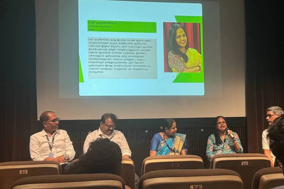 மொழிபெயர்ப்பு பற்றி பகிரும் மொழிபெயர்ப்பாளர் லதா அருணாச்சலம்.