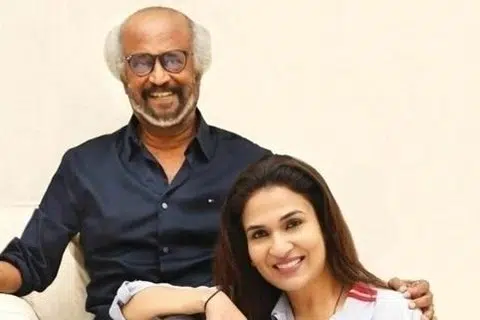 ரஜினியுடன் சவுந்தர்யா.