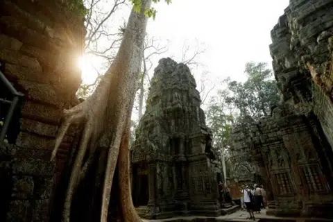 கம்போடியாவில் தா புரோம் (Ta Prohm) ஆலயத் தொல்லியல் பணியிலும் இந்தியா ஈடுபட்டுள்ளது. 
