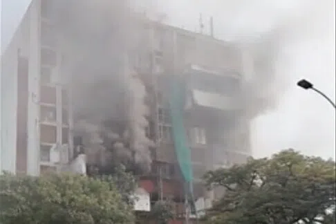 சென்னை பிஎஸ்என்எல் கட்டடத்தில் தீ: அலுவலக, அவசரச் சேவைகள் பாதிப்பு