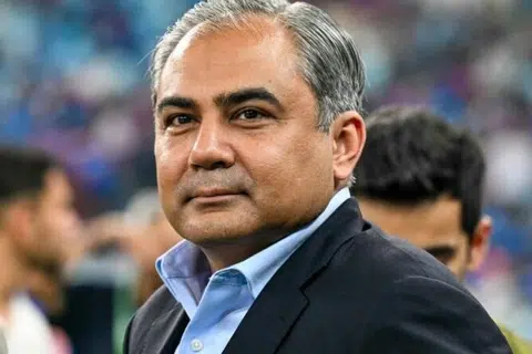 பாகிஸ்தானின் உள்துறை அமைச்சர் மோசின் நக்வி. 