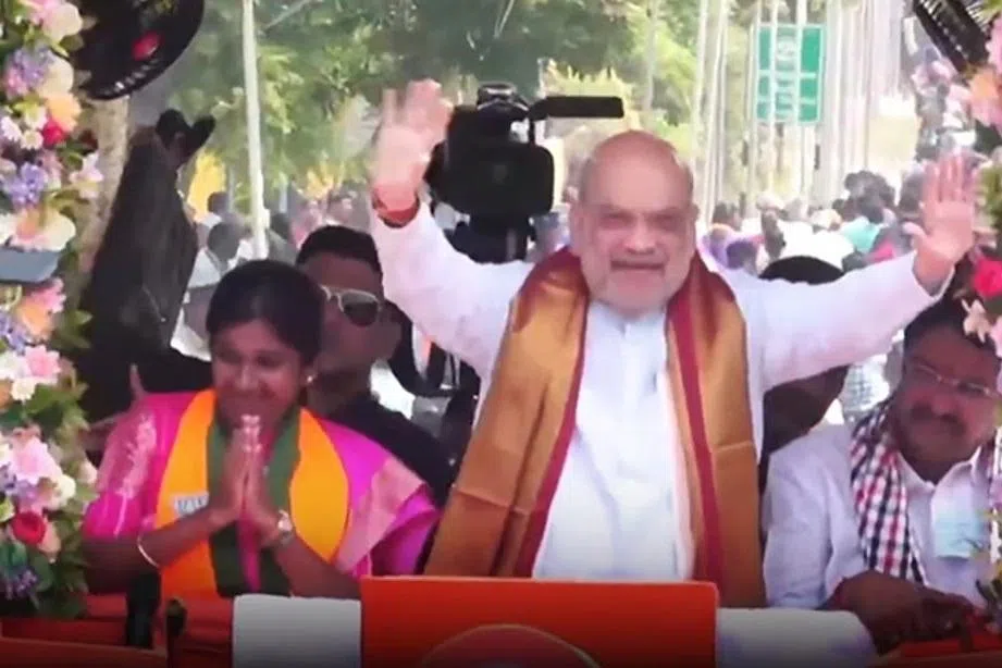 மொடக்குறிச்சியில் அமித்ஷா பிரசாரம்: தமிழகத்தின் வளர்ச்சி குறித்து உரை