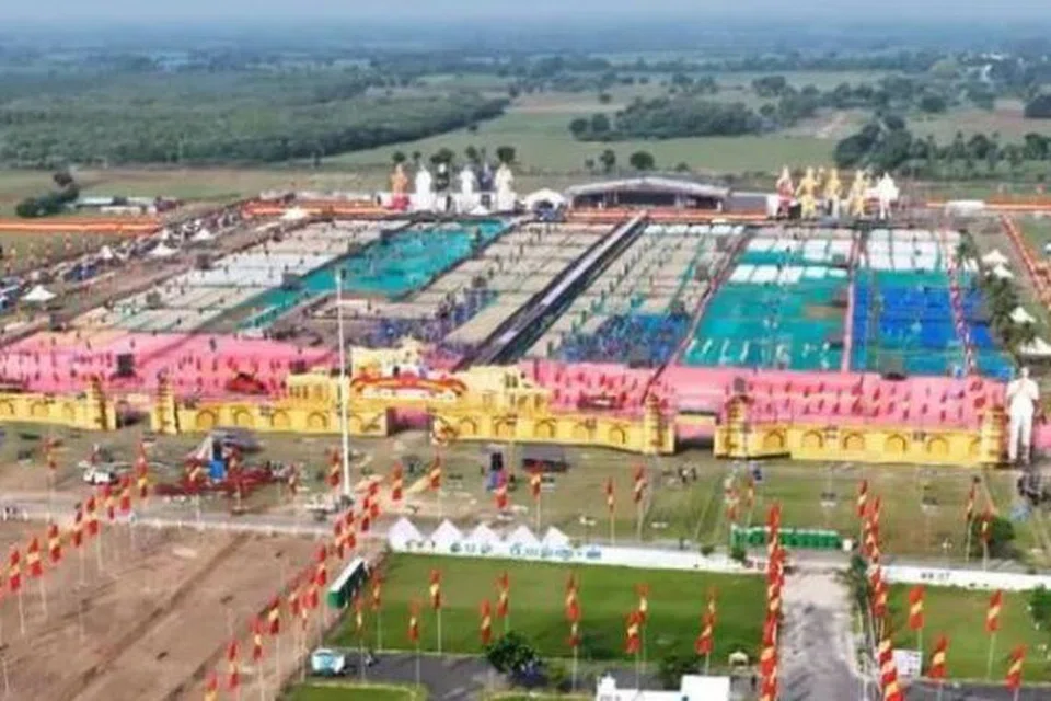 தவெக மாநாட்டுக்கான ஏற்பாடுகள்.