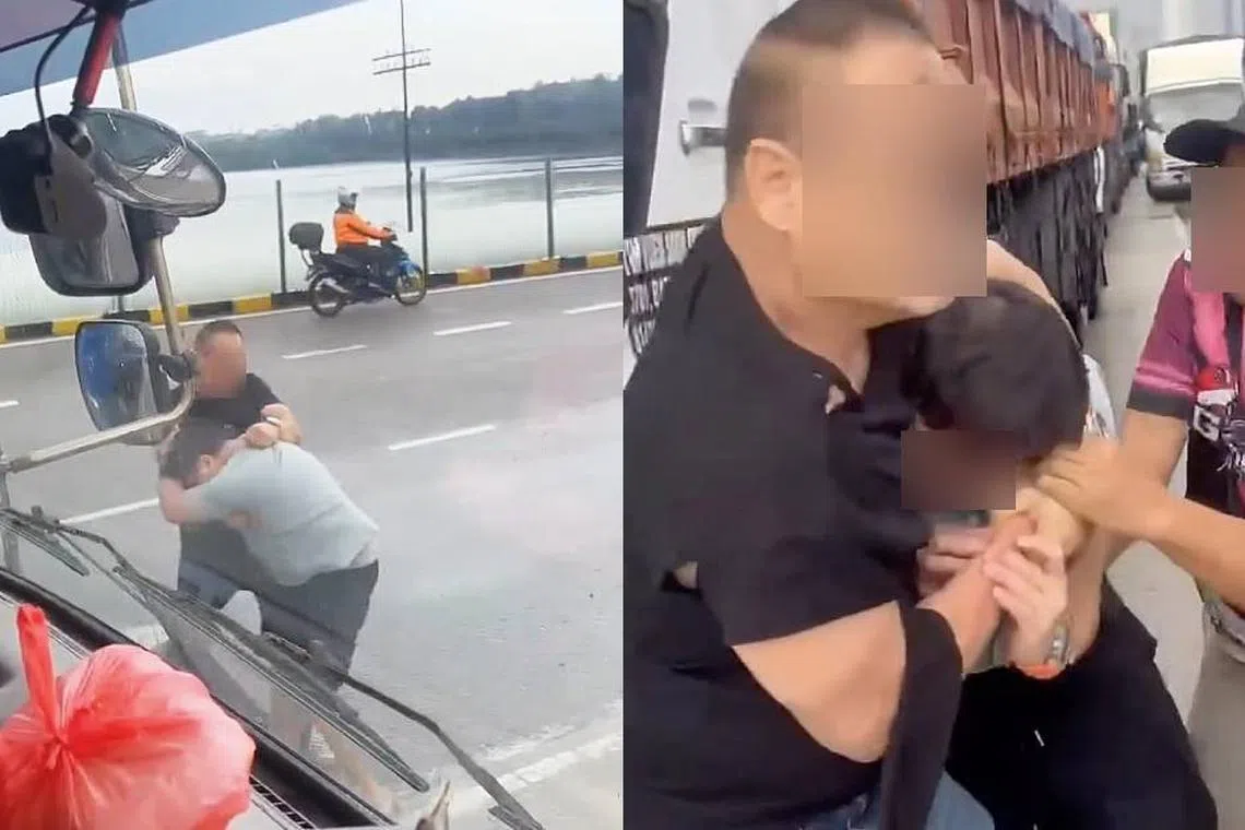 கடற்பாலத்தில் அடிதடியில் ஈடுபட்ட இருவரை விசாரணைக்கு அழைக்கும் காவல்துறை