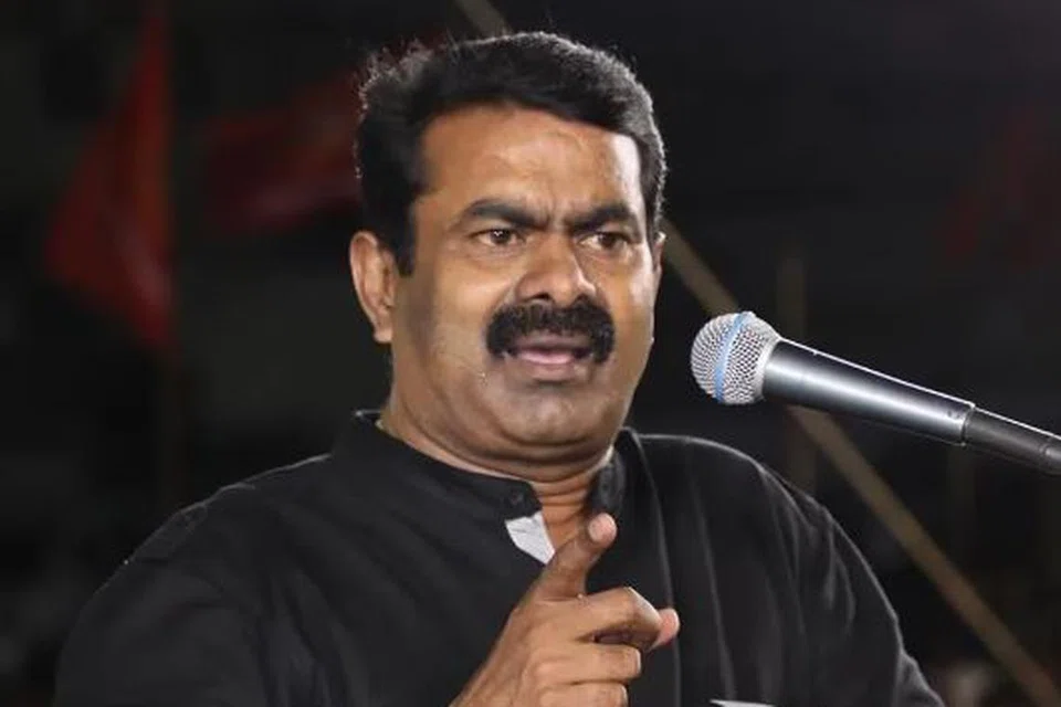 நாம் தமிழர் கட்சியின் தலைமை ஒருங்கிணைப்பாளர் சீமான்.