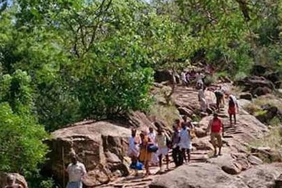 சதுரகிரி மலைப்பாதை.