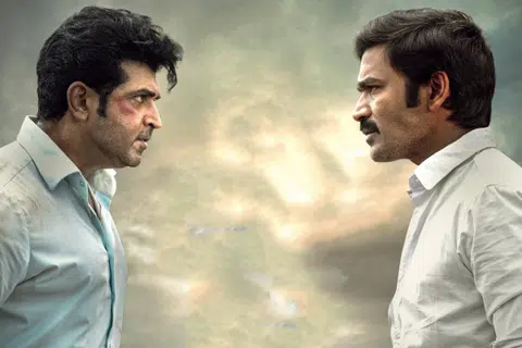 ‘இட்லி கடை’ படத்தில் அருண் விஜய், தனுஷ்.