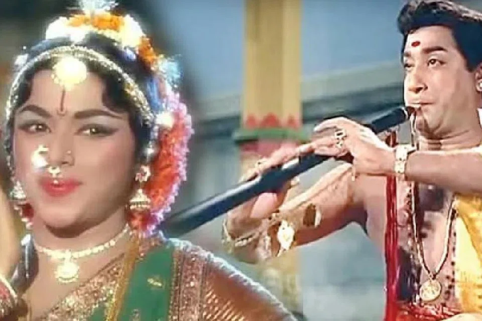 ‘தில்லானா மோகனாம்பாள்’ படத்தில் சிவாஜி கணேசன், பத்மினி.