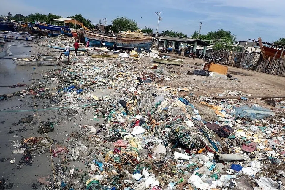 சென்னையில் காசிமேடு முதல் எண்ணூா் வரையிலான கிழக்குக் கடற்கரைப் பகுதிகளில் நெகிழி, தொ்மக்கோல் உள்ளிட்ட ஆபத்தான குப்பைகள் சேர்ந்துள்ளன.
