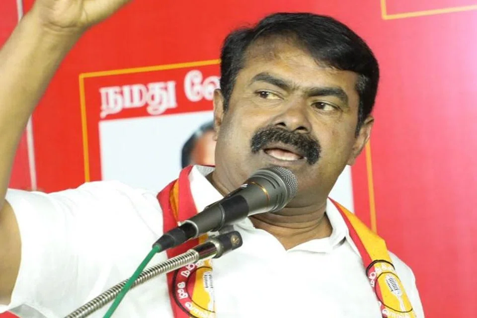 நாம் தமிழர் கட்சித் தலைவர் சீமான்.