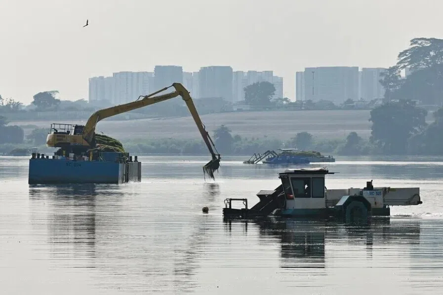 லோவர் சிலேத்தார் நீர்த்தேக்கத்தில் மிதக்கும் சூரியத் தகடுகள்
