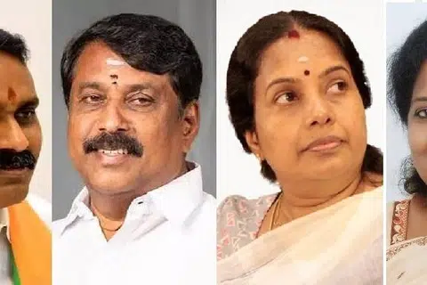 அவினாசியில் எல். முருகன், பாஜக மாநில தலைவர் நயினார் நாகேந்திரன் சாத்துர் தொகுதியில், கோவை வடக்கில் வானதி, மயிலாப்பூரில் தமிழிசை போட்டியிடுகிறார்கள்.