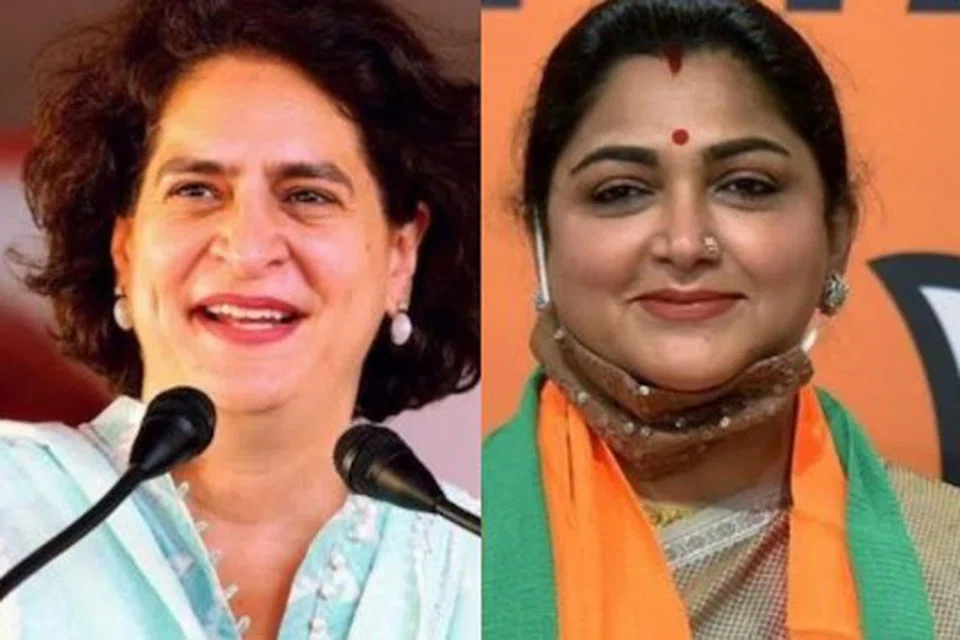 வயநாடு தொகுதியில் பிரியங்கா காந்தி (இடது) போட்டியிடுகிறார்.