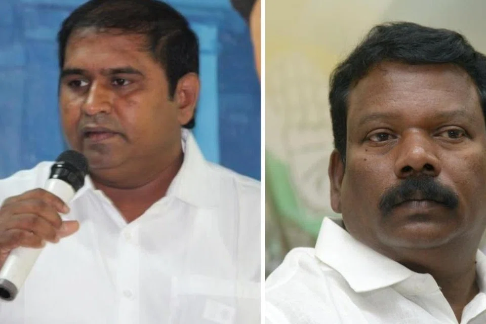 (இடமிருந்து) ஆம்ஸ்ட்ராங், செல்வப்பெருந்தகை.