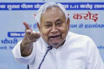 ஐக்கிய ஜனதா தளத்தின் தலைவர் நிதிஷ் குமார்.