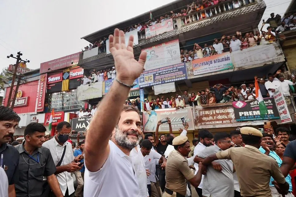 இந்திய தேசிய காங்கிரஸ் கட்சியின் மூத்த தலைவர் ராகுல் காந்தி.