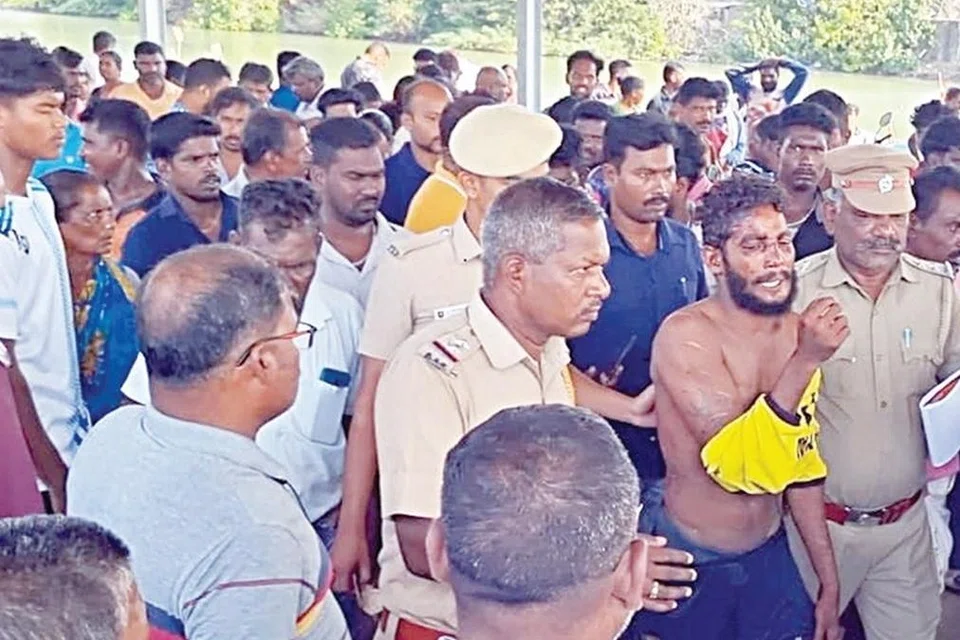 பிடிபட்ட கடற்கொள்ளையர் அஜந்தன்.