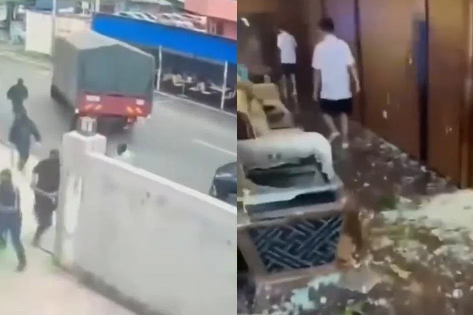 மலேசியா: கரவோக்கே நிலையத்தைச் சேதப்படுத்திய முகமூடிக் கும்பல்