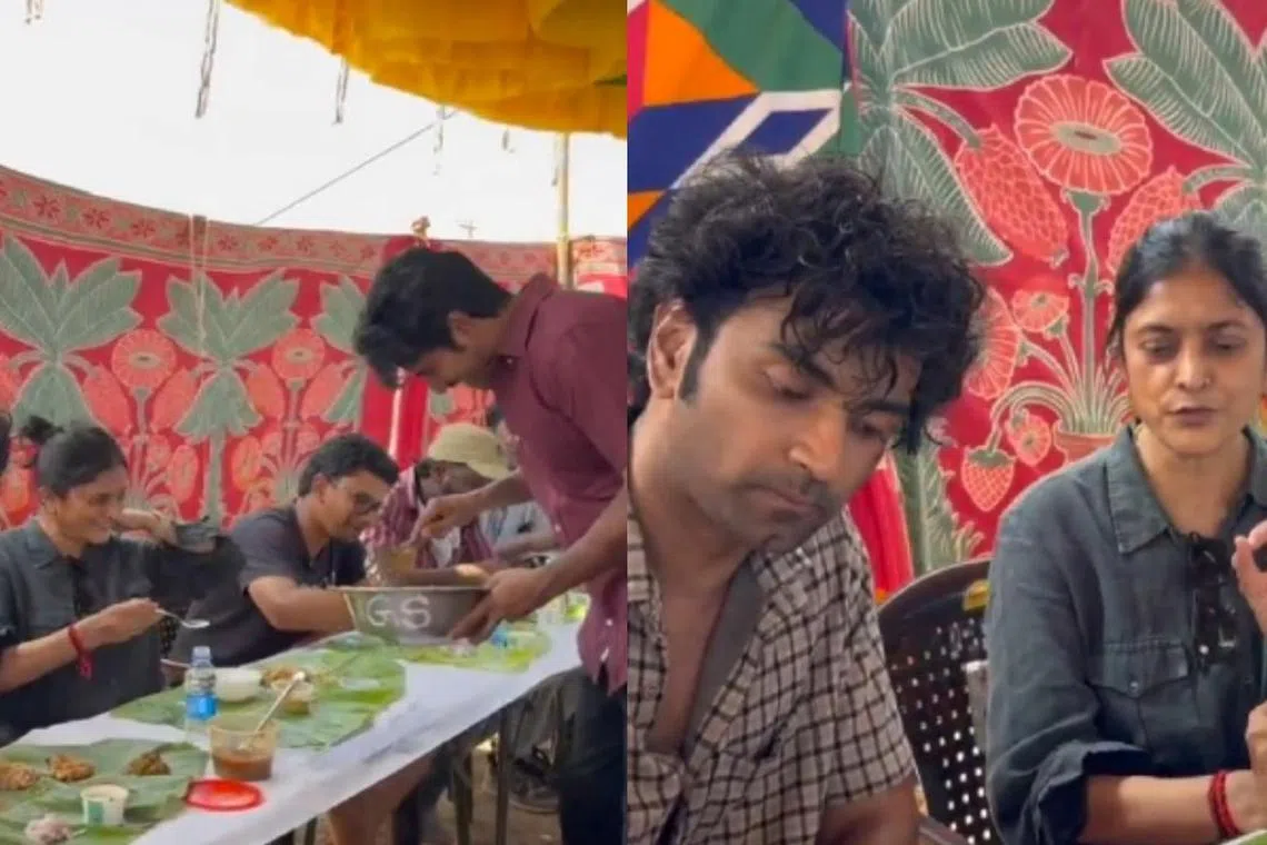 ‘பராசக்தி’ படக்குழுவுக்கு பிரியாணி பரிமாறிய சிவகார்த்திகேயன்