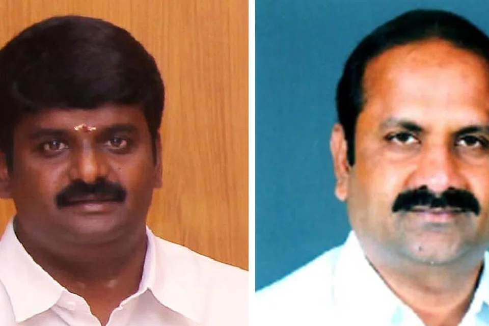 அதிமுகவைச் சேர்ந்த முன்னாள் அமைச்சர் சி.விஜயபாஸ்கர், பி.வி. ரமணா.