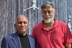 இளையராஜாவுடன் சஞ்சய் சுப்ரமண்யம்