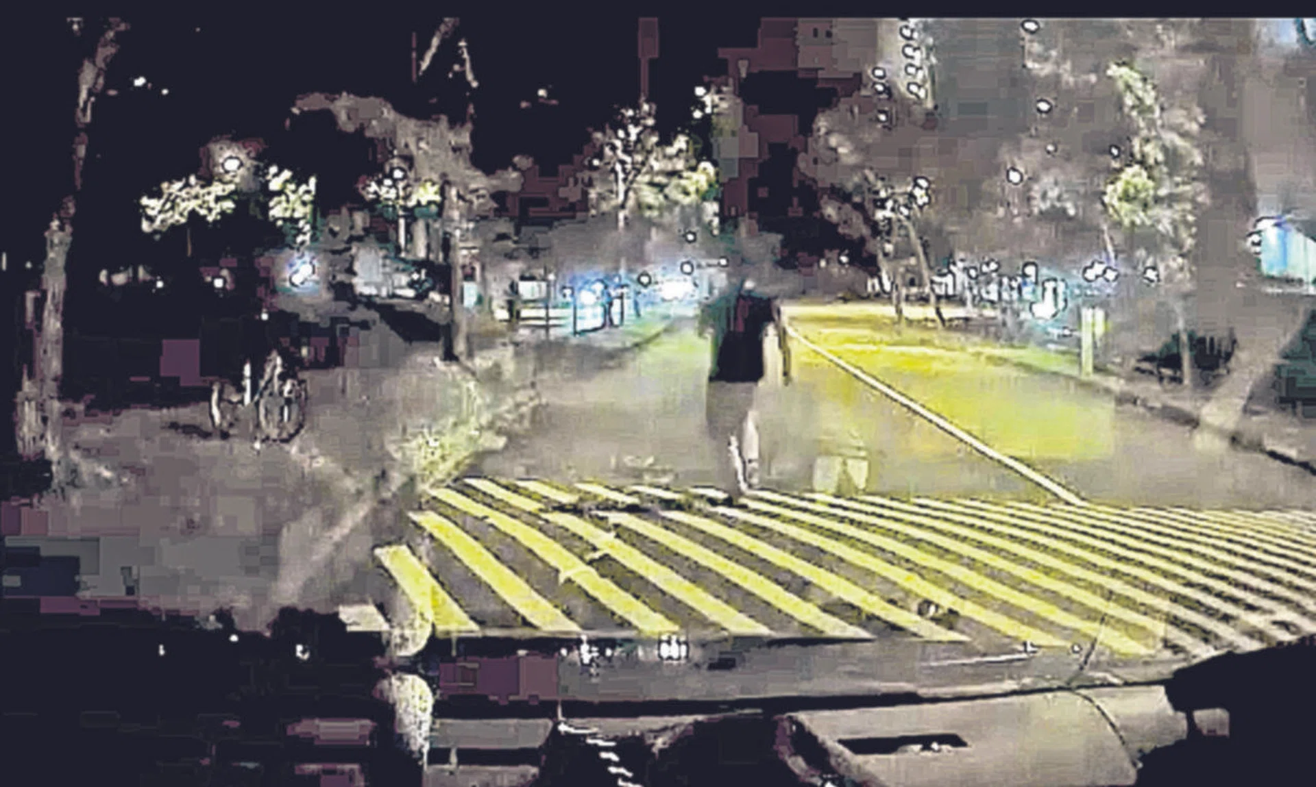 Mr James Ooi running after the truck. 